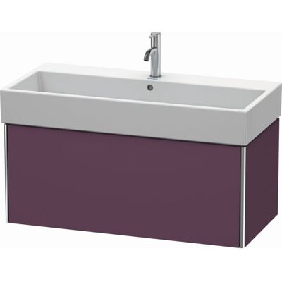 Duravit XSquare Waschtisch-Unterschrank XS409609494 98,4x39,7x46cm, 1 Auszug, Aubergine seidenmatt Duravit XSquare Waschtisch-Unterschrank XS409609494 98,4x39,7x46cm, 1 Auszug, Aubergine seidenmatt