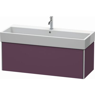 Duravit XSquare Waschtisch-Unterschrank XS409709494 118,4x39,7x46cm, 1 Auszug, Aubergine seidenmatt Duravit XSquare Waschtisch-Unterschrank XS409709494 118,4x39,7x46cm, 1 Auszug, Aubergine seidenmatt