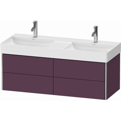Duravit XS416409494 Aubergine Wandhängender Waschtisch-Unterschrank - Badezimmermöbel Duravit XS416409494 Aubergine Wandhängender Waschtisch-Unterschrank - Badezimmermöbel