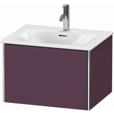 Duravit XSquare Waschtisch-Unterschrank XS422209494 61x39,7x47,8cm, Aubergine seidenmatt, 1 Auszug Duravit XSquare Waschtisch-Unterschrank XS422209494 61x39,7x47,8cm, Aubergine seidenmatt, 1 Auszug