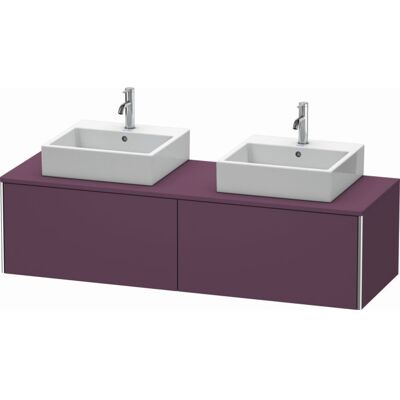 Duravit XSquare Waschtisch-Unterschrank XS4907B9494 160x40x54,8cm, 2 Auszüge, beidseitig, Aubergine seidenmatt Duravit XSquare Waschtisch-Unterschrank XS4907B9494 160x40x54,8cm, 2 Auszüge, beidseitig, Aubergine seidenmatt