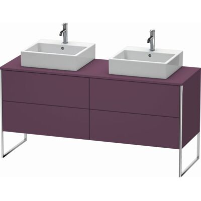 Duravit XSquare Waschtisch-Unterschrank XS4927B9494 160x53,8x54,8cm, 4 Auszüge, beidseitig, Aubergine seidenmatt Duravit XSquare Waschtisch-Unterschrank XS4927B9494 160x53,8x54,8cm, 4 Auszüge, beidseitig, Aubergine seidenmatt