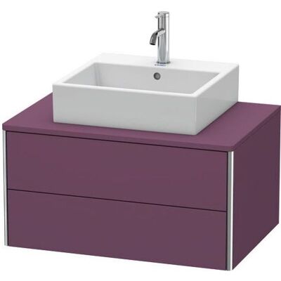 Duravit XSquare Waschtisch-Unterschrank XS491009494 80x40x54,8cm, 2 Schubkästen, Aubergine seidenmatt Duravit XSquare Waschtisch-Unterschrank XS491009494 80x40x54,8cm, 2 Schubkästen, Aubergine seidenmatt