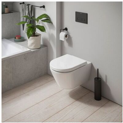 Duravit D-Code Wand-Tiefspül-WC-Set 49030900B2 Rimless, mit WC-Sitz, Absenkautomatik, Weiß Hochglanz Duravit D-Code Wand-Tiefspül-WC-Set 49030900B2 Rimless, mit WC-Sitz, Absenkautomatik, Weiß Hochglanz