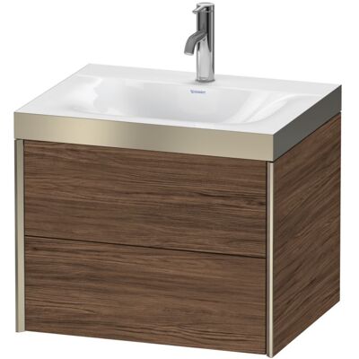 Duravit Nussbaum Dunkel Wandhängendes Bad-Set - Rechteck, Tip-on Technik Duravit Nussbaum Dunkel Wandhängendes Bad-Set - Rechteck, Tip-on Technik