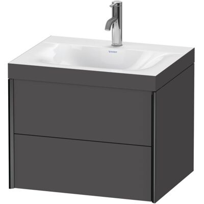 Duravit Wandhängendes XViu C-Bonded Set - Waschtisch, Graphit Matt Duravit Wandhängendes XViu C-Bonded Set - Waschtisch, Graphit Matt
