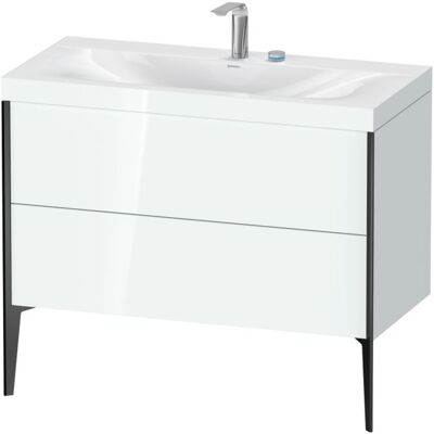 Duravit Xviu C-Bonded Set Waschtisch - Wandmontage, 2 Schubladen, Weiß Hochglanz Duravit Xviu C-Bonded Set Waschtisch - Wandmontage, 2 Schubladen, Weiß Hochglanz
