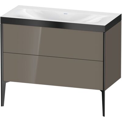 Duravit Xviu C-Bonded Set Waschbecken - Rechteckig, Grau, 2 Schubladen Duravit Xviu C-Bonded Set Waschbecken - Rechteckig, Grau, 2 Schubladen