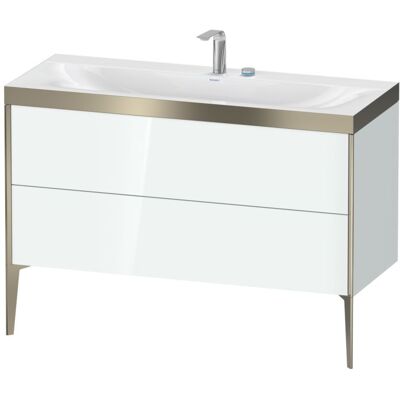 Duravit Xviu C-Bonded Set Waschbecken - Weiß Hochglanz Duravit Xviu C-Bonded Set Waschbecken - Weiß Hochglanz