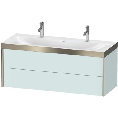 Duravit XViu Waschtisch-Unterschrank XV4618OB280P 120x48cm, 2 Schubkästen, schwarz matt, Rahmen P, graphit supermatt Duravit XViu Waschtisch-Unterschrank XV4618OB280P 120x48cm, 2 Schubkästen, schwarz matt, Rahmen P, graphit supermatt
