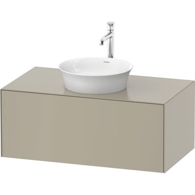 Duravit White Tulip Waschtisch-Unterschrank WT497606060 100 x 55 cm, Taupe Seidenmatt, wandhängend, 1 Auszug, 1 Konsolenplatte Duravit White Tulip Waschtisch-Unterschrank WT497606060 100 x 55 cm, Taupe Seidenmatt, wandhängend, 1 Auszug, 1 Konsolenplatte