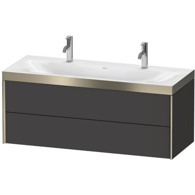 Duravit Wandhängendes Set in Graphit Supermatt - 1200mm Duravit Wandhängendes Set in Graphit Supermatt - 1200mm