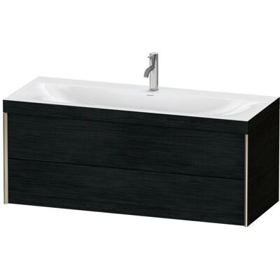 Duravit Wandmontiertes XViu Set - Eiche Schwarz/Champagner Matt - Waschtisch-Set Duravit Wandmontiertes XViu Set - Eiche Schwarz/Champagner Matt - Waschtisch-Set