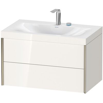 Duravit XViu Wandhängendes Waschbecken & Unterschrank - Weiß Hochglanz Duravit XViu Wandhängendes Waschbecken & Unterschrank - Weiß Hochglanz