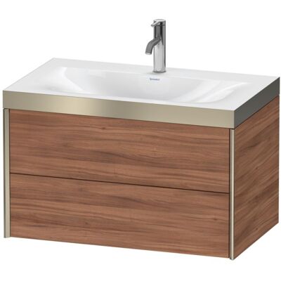 Duravit Xviu C-Bonded Set Wandhängende Badmöbel - Nussbaum Natur Duravit Xviu C-Bonded Set Wandhängende Badmöbel - Nussbaum Natur