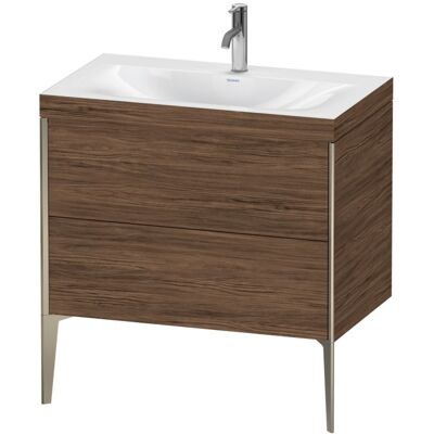 Duravit Nussbaum Dunkel Waschtisch-Set - Bodenstehend, 80x48cm Duravit Nussbaum Dunkel Waschtisch-Set - Bodenstehend, 80x48cm