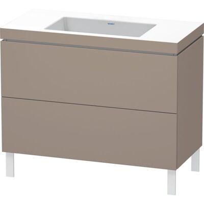 Duravit L-Cube Waschbeckenunterschrank - Basalt Matt - 2 Auszüge Duravit L-Cube Waschbeckenunterschrank - Basalt Matt - 2 Auszüge