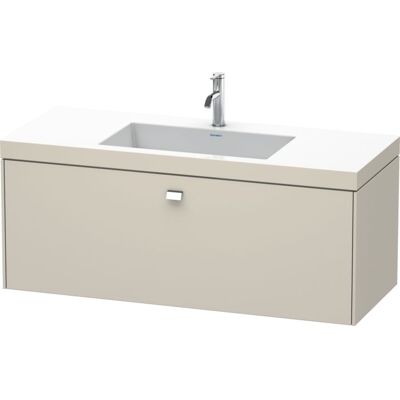 Duravit Taupe Matt Wandhängendes Waschtisch-Set mit Schublade - 1200x480 mm Duravit Taupe Matt Wandhängendes Waschtisch-Set mit Schublade - 1200x480 mm