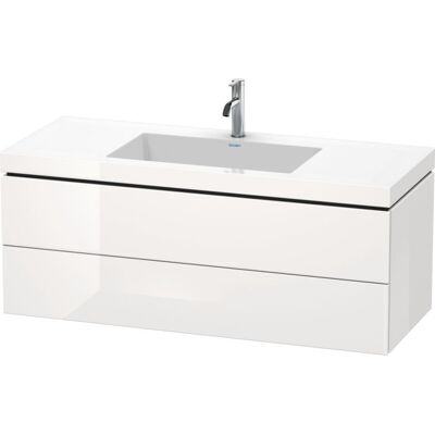 Duravit L-Cube Waschtisch-Unterschrank LC6929O8080 120 x 48 cm, 1 Hahnloch, graphit supermatt, 2 Schubkästen Duravit L-Cube Waschtisch-Unterschrank LC6929O8080 120 x 48 cm, 1 Hahnloch, graphit supermatt, 2 Schubkästen