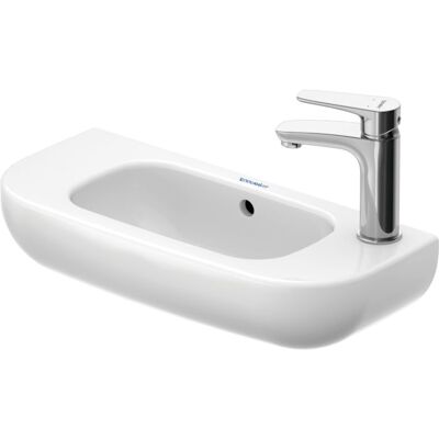 Duravit D-Code Handwaschbecken - 1 Hahnloch, Überlauf, Weiß Hochglanz - Waschbecken Duravit D-Code Handwaschbecken - 1 Hahnloch, Überlauf, Weiß Hochglanz - Waschbecken