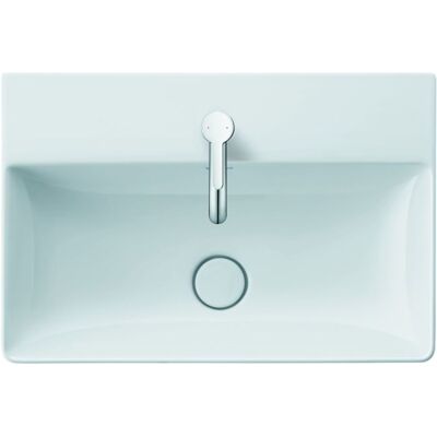 Duravit DuraSquare Kompakt Waschbecken - Rechteck, 1 Hahnloch, Ohne Überlauf Duravit DuraSquare Kompakt Waschbecken - Rechteck, 1 Hahnloch, Ohne Überlauf