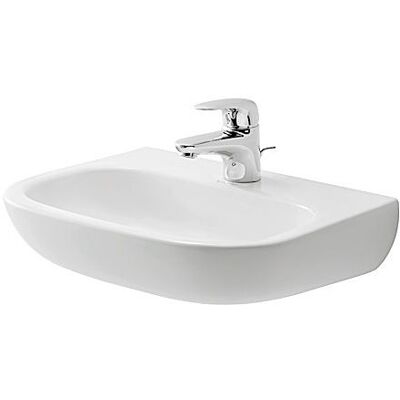 Duravit D-Code Wandwaschbecken - 450x340mm, 1 Hahnloch, Weiß Duravit D-Code Wandwaschbecken - 450x340mm, 1 Hahnloch, Weiß