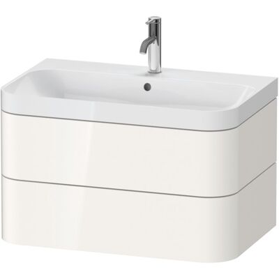 Duravit Happy D.2 Plus Möbelwaschtisch HP4347O2222 77,5 x 49 cm, 1 Hahnloch, weiß hochglanz, 2 Schubkästen Duravit Happy D.2 Plus Möbelwaschtisch HP4347O2222 77,5 x 49 cm, 1 Hahnloch, weiß hochglanz, 2 Schubkästen