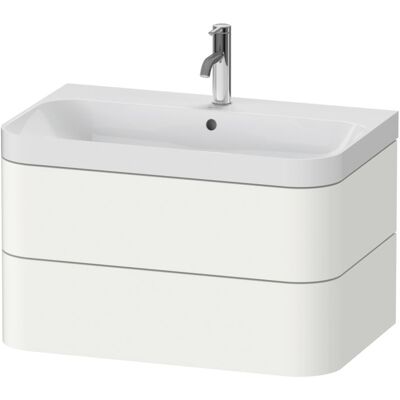 Duravit Happy D.2 Plus Möbelwaschtisch HP4347O3636 77,5 x 49 cm, 1 Hahnloch, weiß seidenmatt, 2 Schubkästen Duravit Happy D.2 Plus Möbelwaschtisch HP4347O3636 77,5 x 49 cm, 1 Hahnloch, weiß seidenmatt, 2 Schubkästen