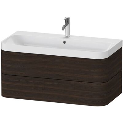 Duravit Nussbaum gebürstet C-Form Set - Waschbecken-Set Duravit Nussbaum gebürstet C-Form Set - Waschbecken-Set