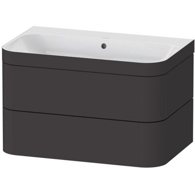 Duravit Happy D.2 Plus Möbelset - Wandhängend, Graphit Supermatt, 2 Schubladen Duravit Happy D.2 Plus Möbelset - Wandhängend, Graphit Supermatt, 2 Schubladen