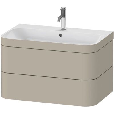 Duravit Happy D.2 Plus Taupe Seidenmatt Badezimmer-Set Duravit Happy D.2 Plus Taupe Seidenmatt Badezimmer-Set