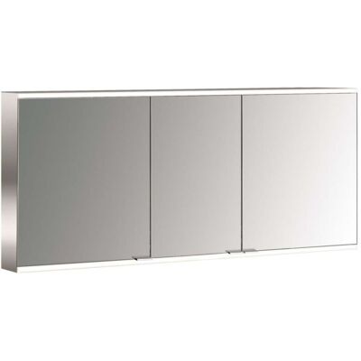 Emco Prime 2 Facelift LED Spiegelschrank - Aluminium, 1400mm, 3 Türen Emco Prime 2 Facelift LED Spiegelschrank - Aluminium, 1400mm, 3 Türen
