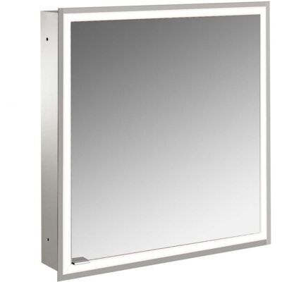 Emco prime Unterputz-Lichtspiegelschrank 949706370 600x730mm, 1 Tür, Anschlag rechts, aluminium/weiss Emco prime Unterputz-Lichtspiegelschrank 949706370 600x730mm, 1 Tür, Anschlag rechts, aluminium/weiss