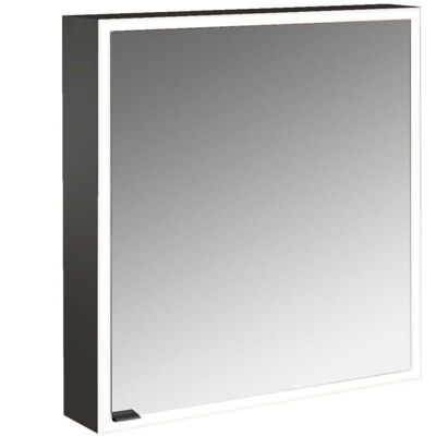 Emco prime Aufputz-Lichtspiegelschrank 949713560 600x700mm, 1 Tür, Anschlag rechts, schwarz/spiegel Emco prime Aufputz-Lichtspiegelschrank 949713560 600x700mm, 1 Tür, Anschlag rechts, schwarz/spiegel