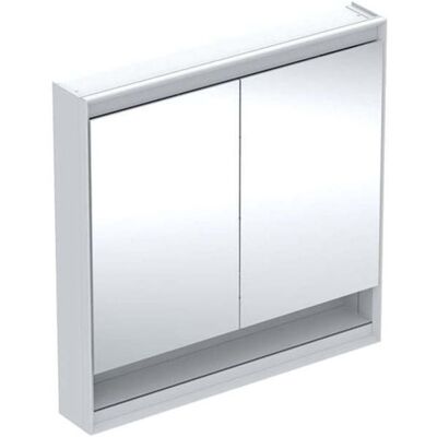 Geberit Weiß 90x90cm Spiegelschrank mit ComfortLight & Nische Geberit Weiß 90x90cm Spiegelschrank mit ComfortLight & Nische