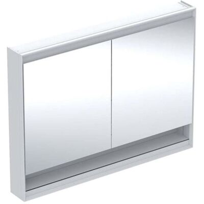 Geberit Weiß / Aluminium LED Spiegelschrank - 120x90cm - IP44 Geberit Weiß / Aluminium LED Spiegelschrank - 120x90cm - IP44