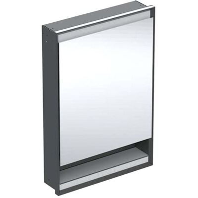 Geberit One Unterputz Spiegelschrank 505821007 60x90x15cm, mit Nische, 1 Tür, Anschlag rechts, schwarz matt/Aluminium pulverbeschichtet Geberit One Unterputz Spiegelschrank 505821007 60x90x15cm, mit Nische, 1 Tür, Anschlag rechts, schwarz matt/Aluminium pulverbeschichtet