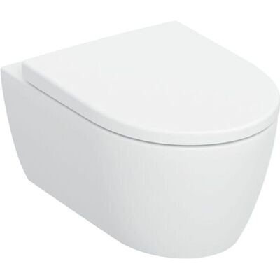 Geberit iCon Wand-Tiefspül-WC-Set 503046JT1 35,5x53cm, geschlossenes Keramikdesign, mit WC-Sitz, weiß matt Geberit iCon Wand-Tiefspül-WC-Set 503046JT1 35,5x53cm, geschlossenes Keramikdesign, mit WC-Sitz, weiß matt