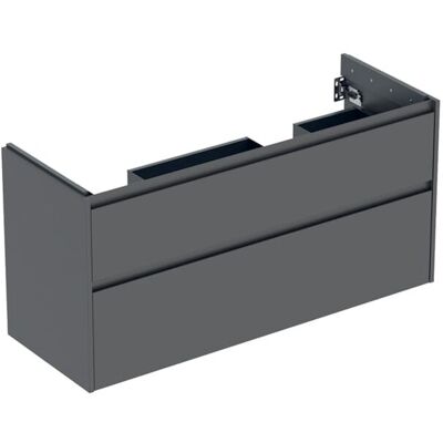 Geberit Renova Plan Unterschrank 504033JK1 2 Schubladen, Breite 124,5cm, Korpus/Front lava / lackiert seidenmatt Geberit Renova Plan Unterschrank 504033JK1 2 Schubladen, Breite 124,5cm, Korpus/Front lava / lackiert seidenmatt