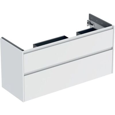 Geberit Renova Plan Unterschrank 504033001 2 Schubladen, Breite 124,5cm, Korpus/Front weiß / lackiert seidenmatt Geberit Renova Plan Unterschrank 504033001 2 Schubladen, Breite 124,5cm, Korpus/Front weiß / lackiert seidenmatt
