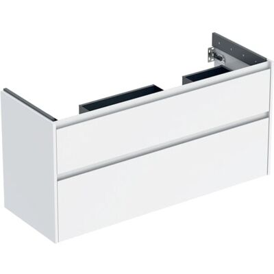 Geberit Renova Plan Unterschrank 504033011 2 Schubladen, Breite 124,5cm, Korpus/Front weiß / lackiert seidenglanz Geberit Renova Plan Unterschrank 504033011 2 Schubladen, Breite 124,5cm, Korpus/Front weiß / lackiert seidenglanz