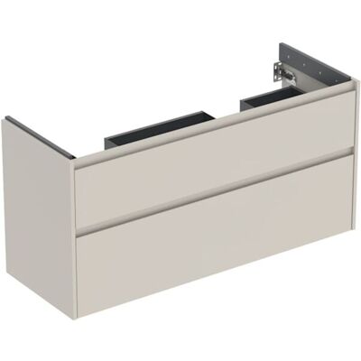 Geberit Renova Plan Unterschrank 504033DB1 2 Schubladen, Breite 124,5cm, Korpus/Front sandgrau / lackiert seidenmatt Geberit Renova Plan Unterschrank 504033DB1 2 Schubladen, Breite 124,5cm, Korpus/Front sandgrau / lackiert seidenmatt