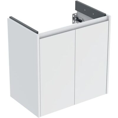 Geberit Renova Compact Waschtisch-Unterschrank 504085001 2 Türen, Breite 59,7cm, Korpus/Front weiß / lackiert seidenmatt Geberit Renova Compact Waschtisch-Unterschrank 504085001 2 Türen, Breite 59,7cm, Korpus/Front weiß / lackiert seidenmatt