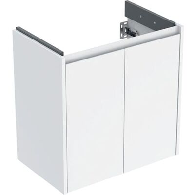 Geberit Renova Compact Waschtisch-Unterschrank 504085011 2 Türen, Breite 59,7cm, Korpus/Front weiß / lackiert seidenglanz Geberit Renova Compact Waschtisch-Unterschrank 504085011 2 Türen, Breite 59,7cm, Korpus/Front weiß / lackiert seidenglanz