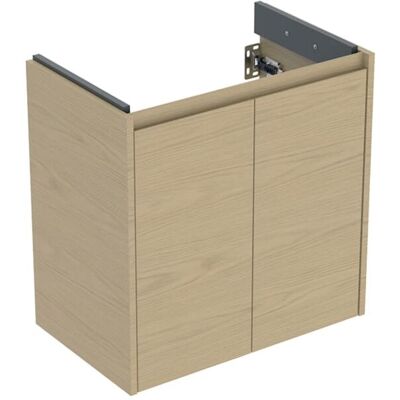 Geberit Renova Compact Waschtisch-Unterschrank 504085PS1 2 Türen, Breite 59,7cm, Korpus/Front Eiche natur / Melamin Holzstruktur Geberit Renova Compact Waschtisch-Unterschrank 504085PS1 2 Türen, Breite 59,7cm, Korpus/Front Eiche natur / Melamin Holzstruktur