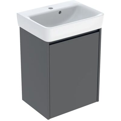 Geberit Renova Plan Handwaschbecken-Set 504035JK1 Waschtisch weiß, Korpus/Front lava / lackiert seidenmatt, Breite 50 cm Geberit Renova Plan Handwaschbecken-Set 504035JK1 Waschtisch weiß, Korpus/Front lava / lackiert seidenmatt, Breite 50 cm
