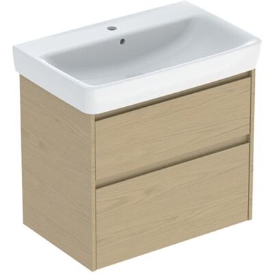 Geberit Renova Plan Waschtisch-Set 504037PS1 mit Unterschrank, Korpus/Front Eiche natur / Melamin Holzstruktur, Breite 75 cm Geberit Renova Plan Waschtisch-Set 504037PS1 mit Unterschrank, Korpus/Front Eiche natur / Melamin Holzstruktur, Breite 75 cm
