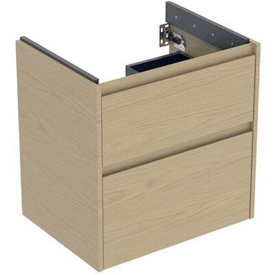 Geberit Renova Plan Waschtisch-Unterschrank 504027PS1 2 Schubladen, Korpus/Front Eiche natur / Melamin Holzstruktur, Breite 59,5 cm Geberit Renova Plan Waschtisch-Unterschrank 504027PS1 2 Schubladen, Korpus/Front Eiche natur / Melamin Holzstruktur, Breite 59,5 cm