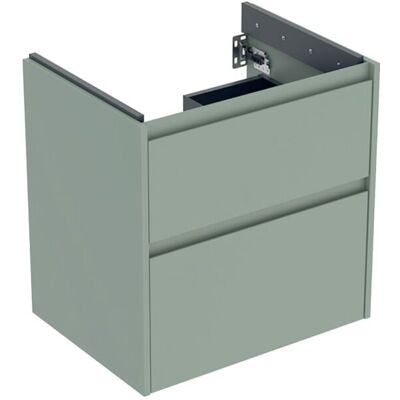 Geberit Renova Plan Waschtisch-Unterschrank 504027IK1 2 Schubladen, Korpus/Front salbeigrün / lackiert seidenmatt, Breite 59,5 cm Geberit Renova Plan Waschtisch-Unterschrank 504027IK1 2 Schubladen, Korpus/Front salbeigrün / lackiert seidenmatt, Breite 59,5 cm