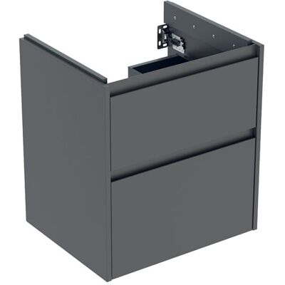 Geberit Renova Plan Waschtisch-Unterschrank 504026JK1 2 Schubladen, Korpus/Front lava / lackiert seidenmatt, Breite 54,6 cm Geberit Renova Plan Waschtisch-Unterschrank 504026JK1 2 Schubladen, Korpus/Front lava / lackiert seidenmatt, Breite 54,6 cm